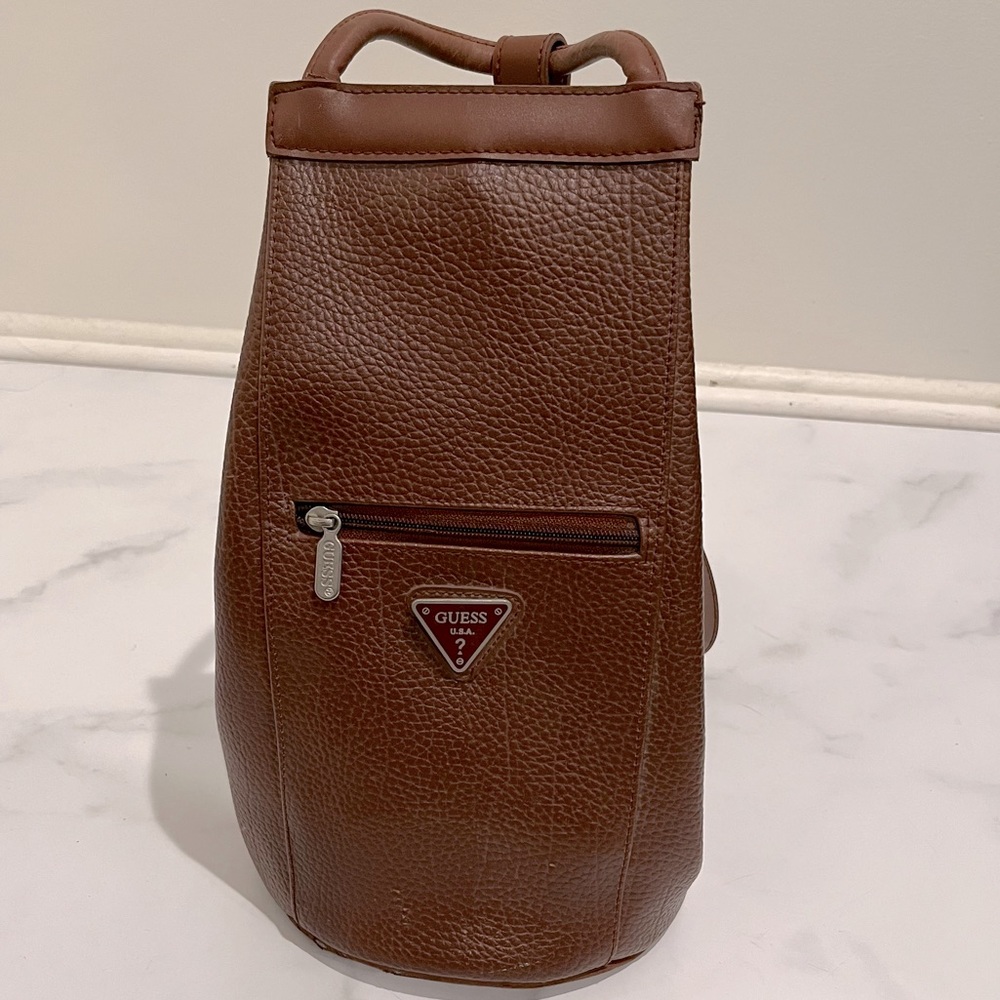 Guess - Rare Vintage 80’s - leather backpack